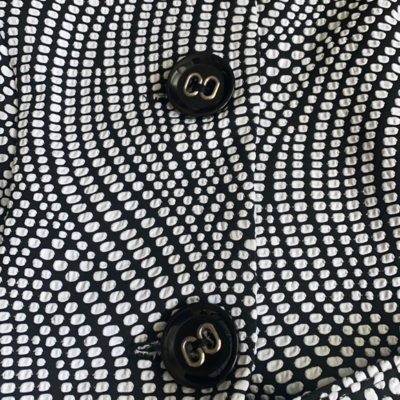 Frank Lyman abstract polka dot wired collar jacket cardigan 6 - Picture 3 of 4